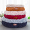 Cozy Solid Fleece Round Pet Bed