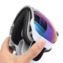 Motorcycle Sport Snowboard Ski Goggles Spherical Anti Fog UV Dual Lens Blue Outdooors