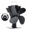 4 Blade Wood Stove Fan Fireplace Fire Heat Powered Saving Ecofan Christmas Gift