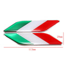 2pcs 3D Itllian Italy Flag Sticker Badge Emblems Decal Decor For Car Truck Laptop