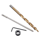 15 Degree Aluminum Alloy 9.5mm Pocket Hole Jig Step Drill Screwdriver Bit Set Woodworking Hole Punch Locator with Clamp