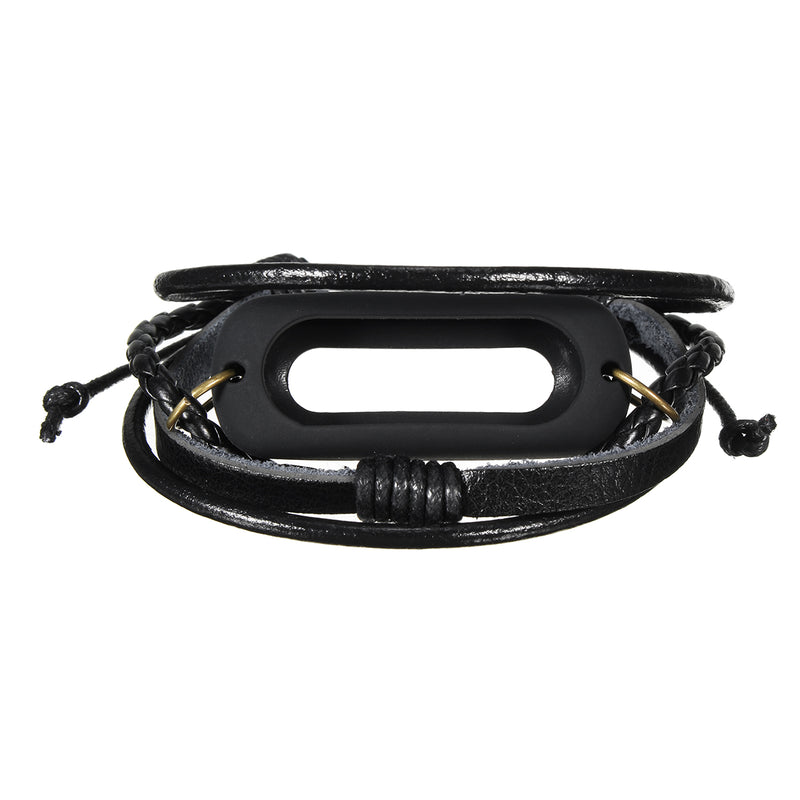 Leather Bracelet For Xiaomi Mi Band 2 Smart Wristband