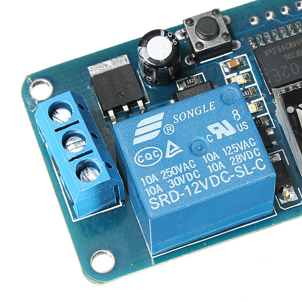 5Pcs Geekcreit DC 12V LED Display Digital Delay Timer Control Switch Module PLC