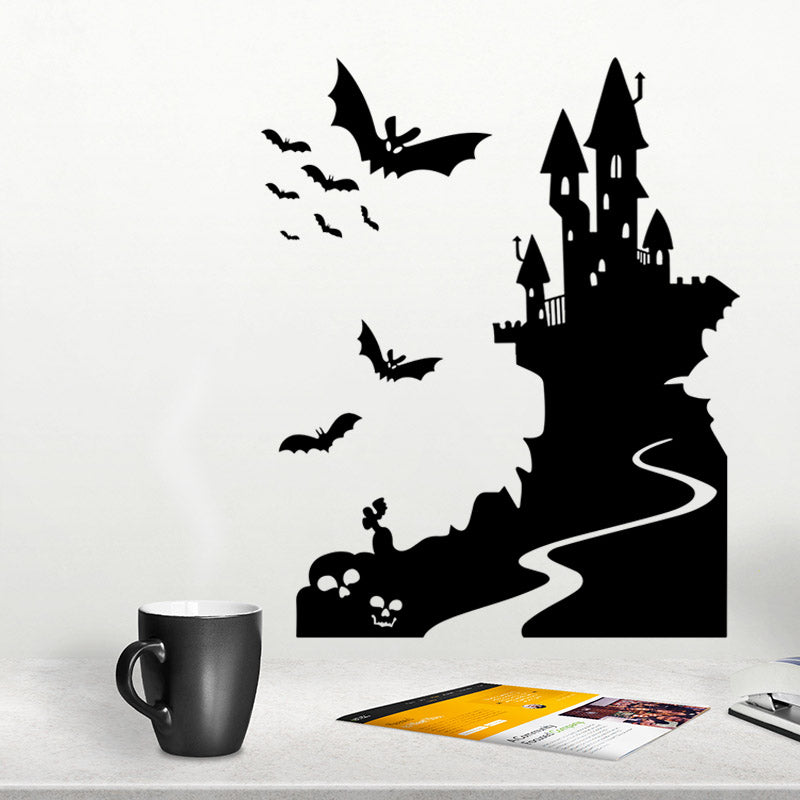 Miico FX3013 Halloween Stciker Cartoon Sticker Castle Logo Removable Wall Stickers
