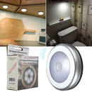 6LED Wireless PIR Motion Sensor Night Light Wall Cabinet Wardrobe Drawer Lamp