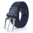 ENNIU S7E 125cm 3.4cm Elastic Canvas Waist Belt Adjustable Canvas Casual Belt Tactical Belt For Men Woman Students