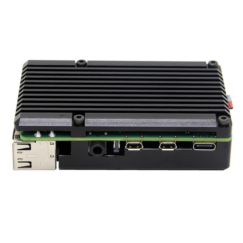Armor Aluminum Alloy Case Protective Shell Metal Enclosure for Raspberry Pi 4 Model B Only