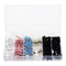 Excellway 250PCS Solder Seal Wire Connectors Waterproof Heat Shrink Butt Connectors Solder Ring Rerminal Tube Terminal Wire Connector Terminal