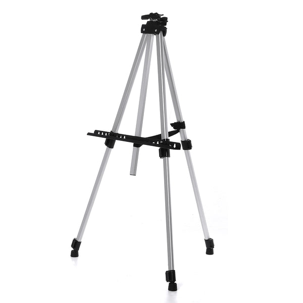 Foldable Aluminum Alloy Painting Tripod Painting Easel Telescopic Tripod Drawing Board Display Stand Sketching Rack with Storage Bag