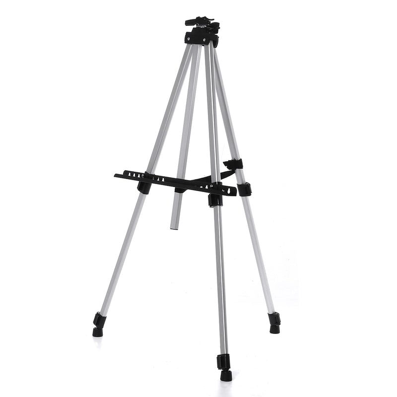 Foldable Aluminum Alloy Painting Tripod Painting Easel Telescopic Tripod Drawing Board Display Stand Sketching Rack with Storage Bag