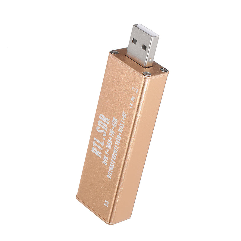 RTL SDR Receiver V3 Pro RTL2832U R820T2 0.5PPM TXCO HF Bias SMA Software Defined Radio Fullband for Windows 10 Mac Android Linux