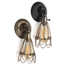 Retro Industrial Vintage Cage E27 Wall Lamp Indoor Bar Ceiling Light