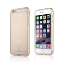 BASEUS 2 in 1 Aluminum Bumper Frame Clear PC Back Case Cover For Apple iPhone 6 6 Plus