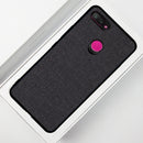 Bakeey Fabric PC+PU Leather Back + Soft TPU Bumper Protective Case for Xiaomi Mi 8 Lite 6.26 inch