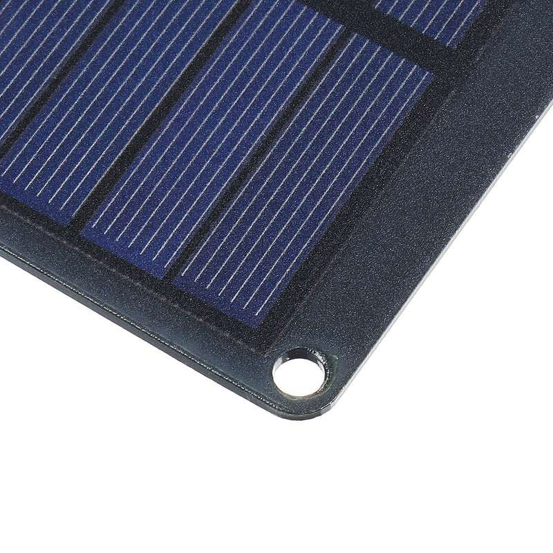 DC 18V 5.5W Portable Polycrystalline Solar Panel Battery Charger W/ Crocodile Clip Line