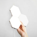 LED Quantum Hexagonal Wall Lamp Modular Touch Sensor Light Fixture Living Room  Decorative Smart Light