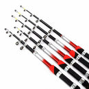 Fiber Glass 2.1-3.0m Telescopic Fishing Rod Portable Fishing Pole Travel Sea Fishing Spinning Rod