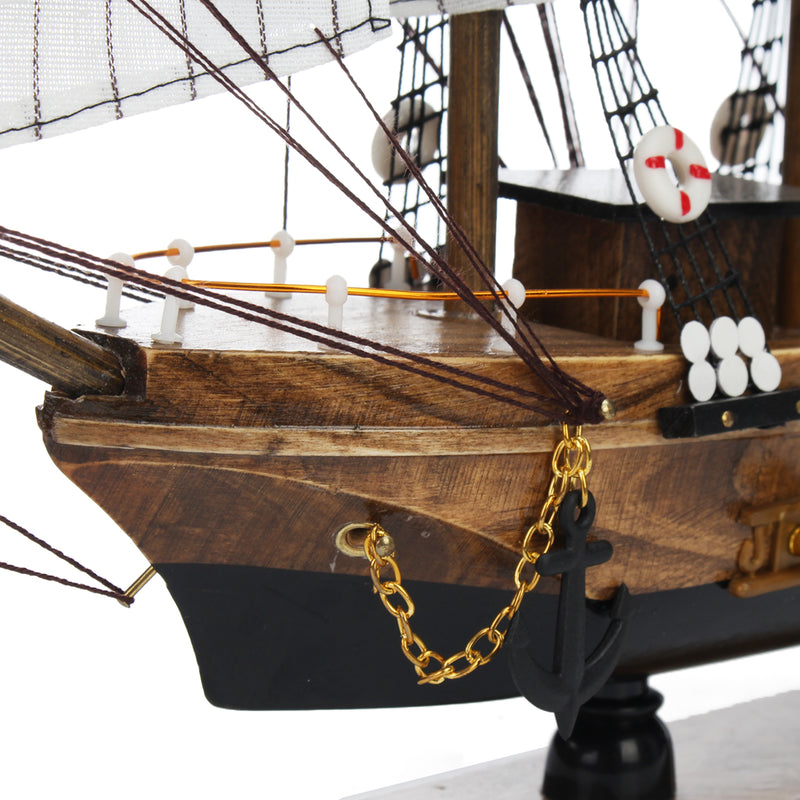 50cm Handmade Wooden Sailing Boats Model Assembly Nautical Ship Schooner Boat Decorations Gift