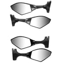Motorcycle Rearview Mirrors With LED Turn Signal Light For KAWASAKI NINJA 650R 500R 250R 636
