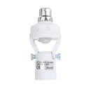AC100-240V 60W B22 To E27 AdjustableInfrared Human SensorSocket Light Bulb Adapter Lamp Holder
