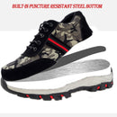 TENGOO Safety Shoes Work Shoes Men's Hiking Waterproof Anti-Smash Non-Slip Sports Shoes