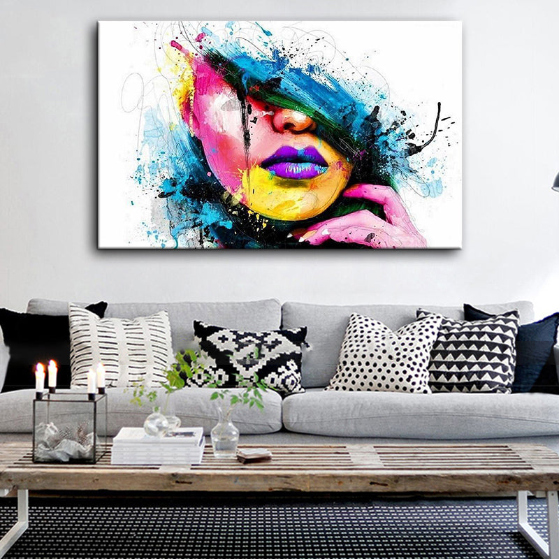 Hand Painted Oil Paintings People Modern Stretched On Canvas Wall Art For Home Decoration