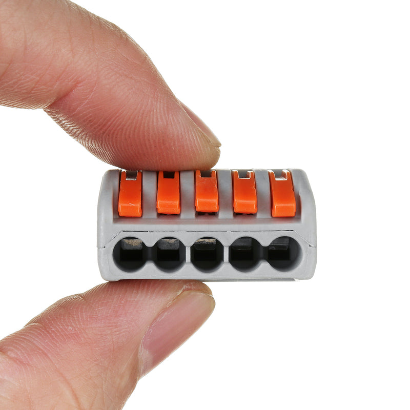 2/3/4/5Pin Wire Connector Terminal Block Conductor Threader Splitter Universal Connectors Terminals Electric Cable Wire Connector