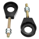Pair 15mm Alloy Wheel Chain Tensioner Adjuster For Motocross Dirt Pit Bike 110cc 125cc 140cc