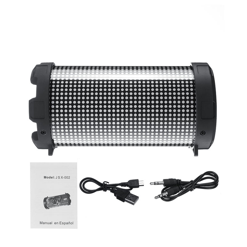 Portable LED bluetooth Speaker Splash-proof Stereo Surround Sound Outdoor Headset Support FM USB AUX TF Card