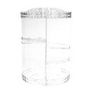 360 Degree Rotation Transparent Acrylic Cosmetics Storage Box Fashion Spin Multi-function Desktop Detachable Makeup Beauty Organizer