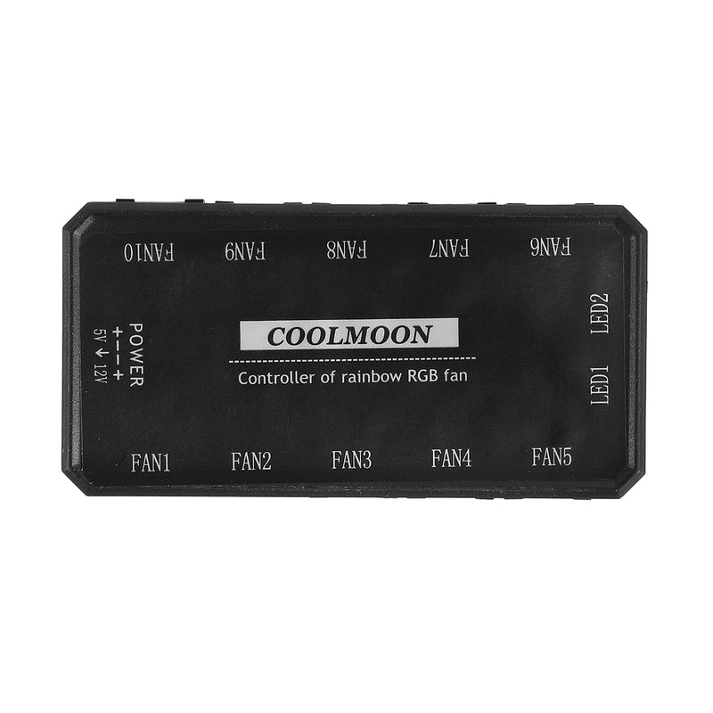 Coolmoon 12V RGB Cooling Fan Remote Control Controller Switching Adjustable Brightness Speed of Fan