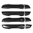 4PCS Carbon Fiber Car Exterior Door Handle Cover Cap For Honda Civic 10th 2016-2019