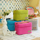 Waterproof Portable Picnic Insulated Zipper Storage Box Tote Lunch Bag Travel Supplies Oxford Cloth