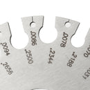 Wire Thickness Measuring 2 Sides Round Wire Thickness Measurer Tester Ruler Gauge Diameter Tool