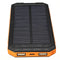 12000mAh Solar Power Bank Battery Fast Charger Dual USB SOS LED Light Compass