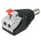10PCS LUSTREON DC Power Male 5.5*2.1mm Connector Adapter Plug Cable Pressed for LED Strips 12V