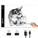 GLIME LED A4 Light Box Tracing Tattoo Board Ultra-Thin Display Light Pad Brightness Adjustable Drawing Board Stencil for Artist Diamond Art Sketch Power by USB