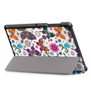 Tri-Fold Printing Tablet Case Cover for Samsung Galaxy Tab S5E SM-T720 SM-T725 Table - Butterfly