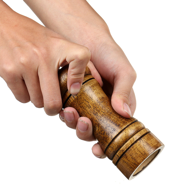 Manual Pepper Grinder Oak Wood Salt And Pepper Mill Multi-purpose Cruet 5" 8" 10" Kitchen Tool With Ceramic Grinder