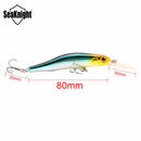 SeaKnight SK022 1PC 9g 80mm 0-1.5m Depth Minnow Fishing Lure BKK Hooks Fishing Hard Baits