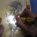 28mm Tattoo Machine Handle Aluminum Cartridge Grip with LED Light Bulb