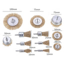 Drillpro 12Pcs Wire Wheel Brush Cup Wire Brush Set 6mm Shank For Removal of Rust/Corrosion/Paint-Reduced