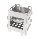 Outdoor Portable Wood Cooking Stove Stainless Steel Picnic BBQ Burner Furnace Camping Hiking