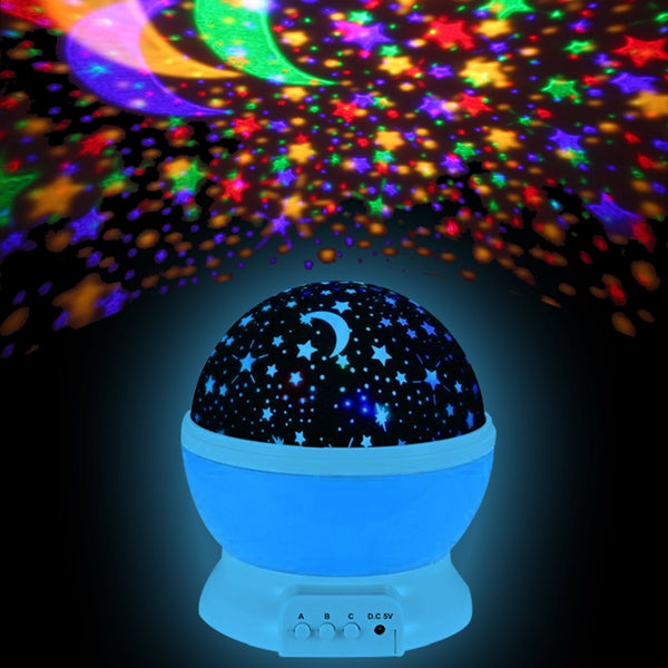 Rotating Romantic LED Starry Table Night Sky Projector Lamp Baby Kids Gift Star Light