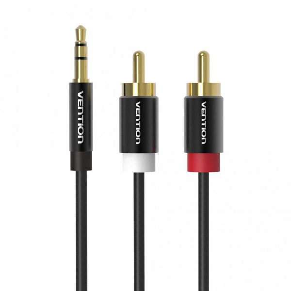 Vention BCEBF 1M 3.5mm Audio Port Male to 2RCA Male Stereo Audio Adapter Cable for Smartphones