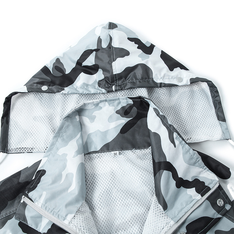Camouflage Raincoat Suit Hiking Motorcycle Riding Thickened Waterproof Men Women Raincoats