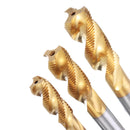 Drillpro M8/M10/M12 HSS Titanium Coated Screw Tap Thread Metric Spiral Flute Machine Hand Tap