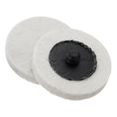 Drillpro 2 Inch Sanding Polishing Disc Pad Holder With 10pcs Wool Pads For Rotary Tool