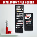 Wall Mount File Holder Document Organizer Cascading Hanging Paper Folder Desk Home Office