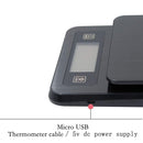 USB Charging Intelligent Precision with Timing Function Probe Digital Scale Kitchen Scale 2KG/0.1G Coffee Scale